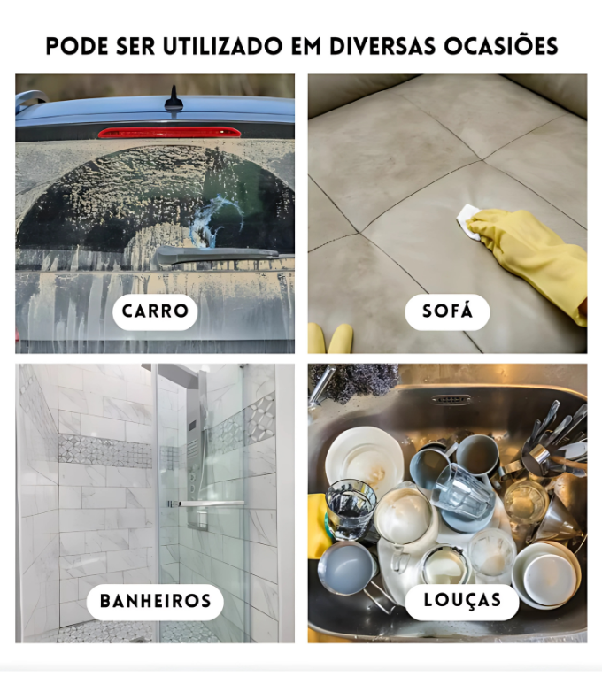 Escovão Elétrico De Limpeza Giratório 360 Escova Mop Premium 8 em 1