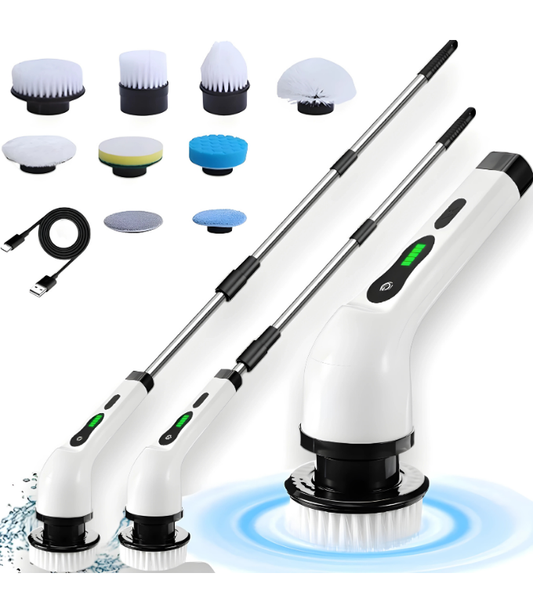 Escovão Elétrico De Limpeza Giratório 360 Escova Mop Premium 8 em 1